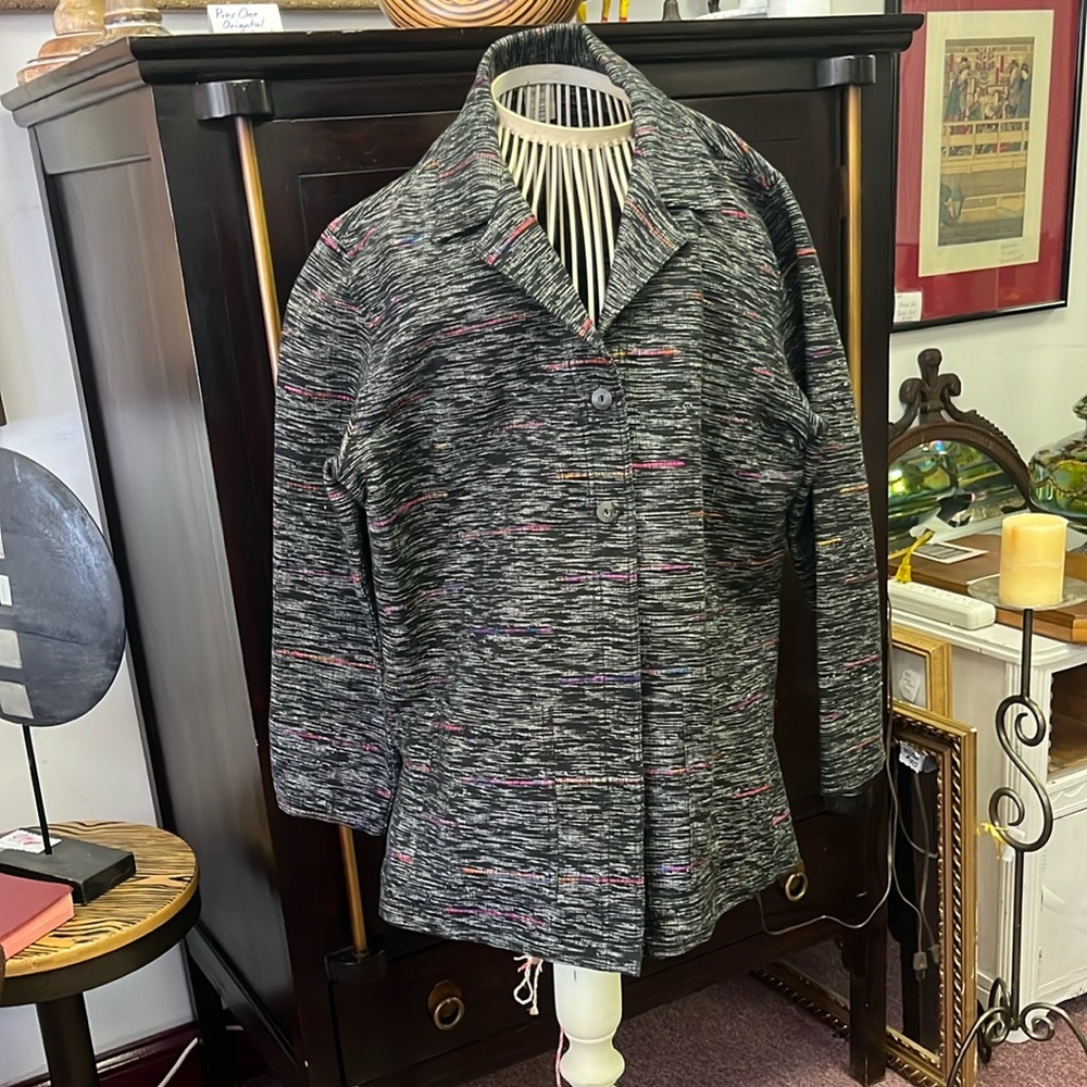 Travel Smith Blazer Women's Multicolor Oversized Jacket Size L